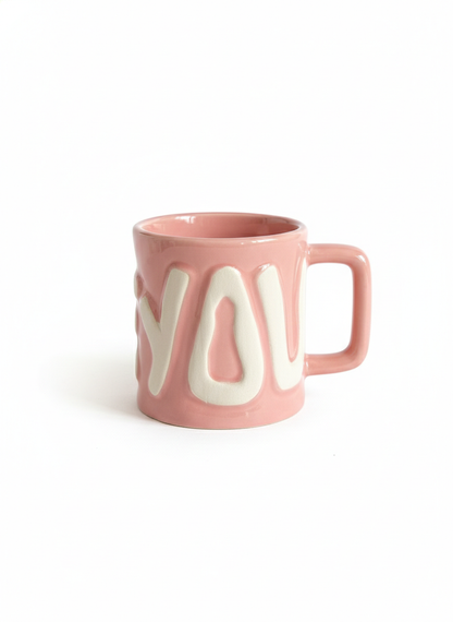Pink “Love” Mug (Pack of 1)