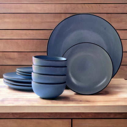 Grey Dinnerware Set (12 Pcs)