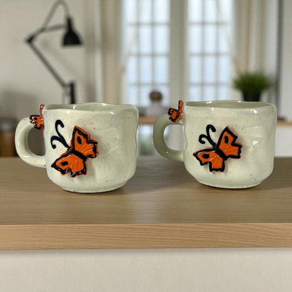 Biggy Butterfly Coffee Mug Set of 2