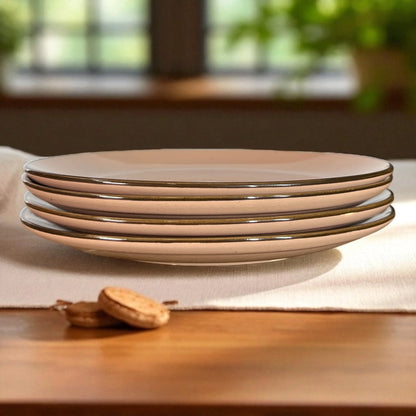 Coffee Brown Dinner Plates Set of 4 - Clayful Homes