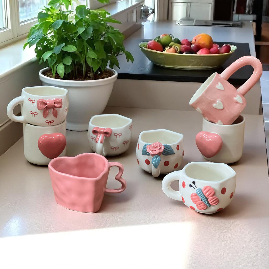 Shades of Pink Mugs ( Get 8 for price of 7)