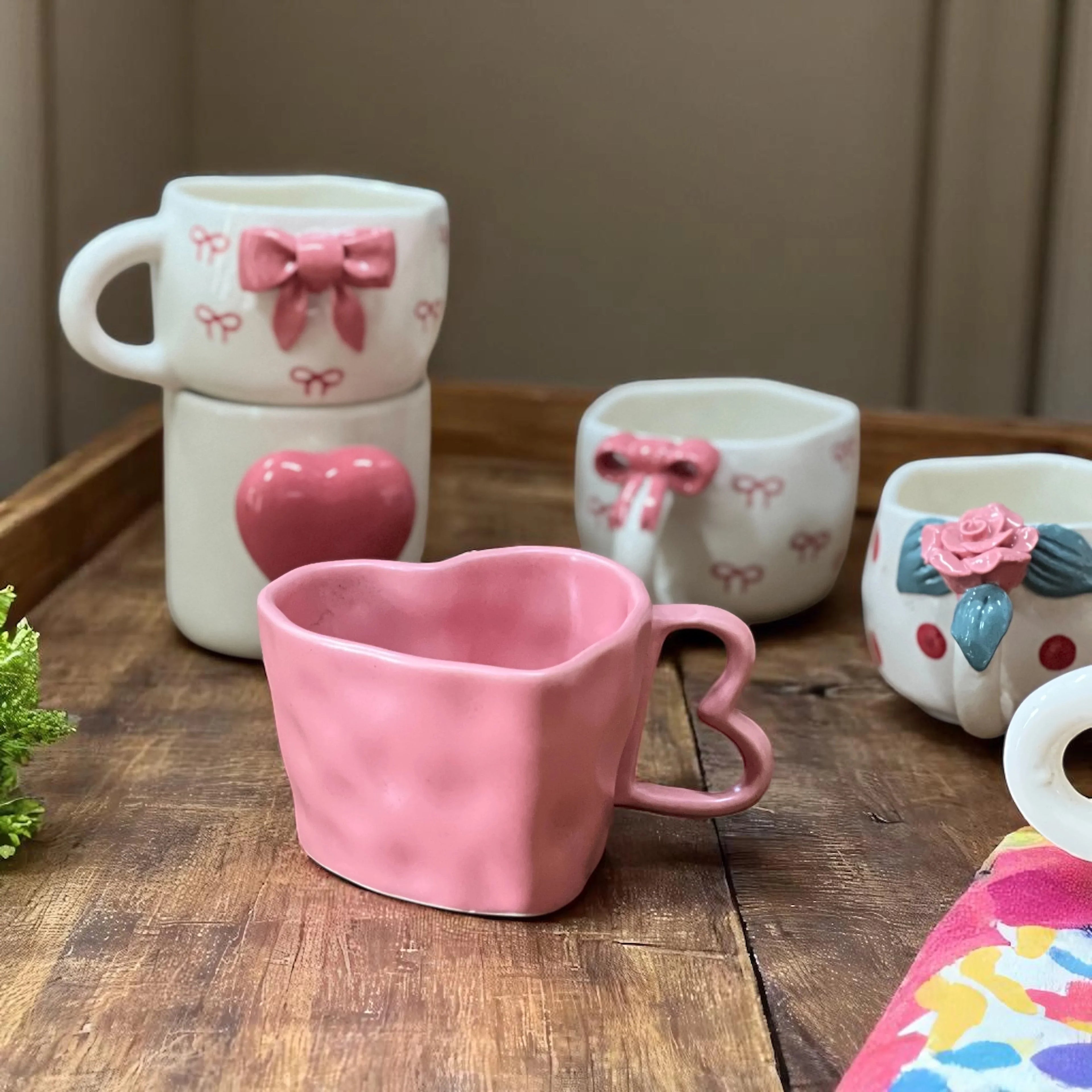 Shades of Pink Mugs ( Get 8 for price of 7) - Clayful Homes