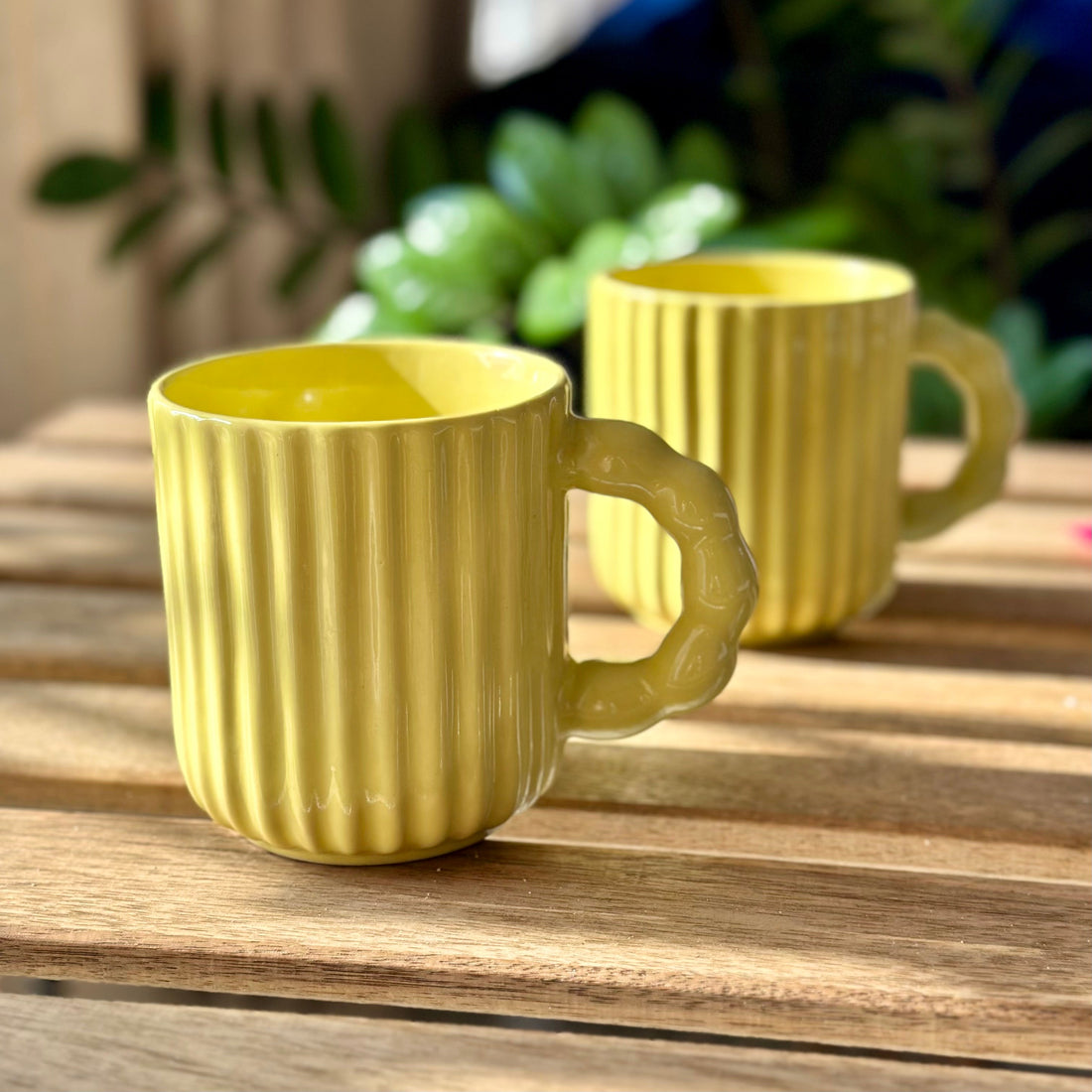 Mustard Bracelet Mug - Clayful Homes