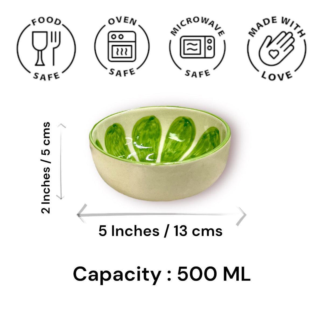 Green Lemon Fruit Snack Bowls - Clayful Homes