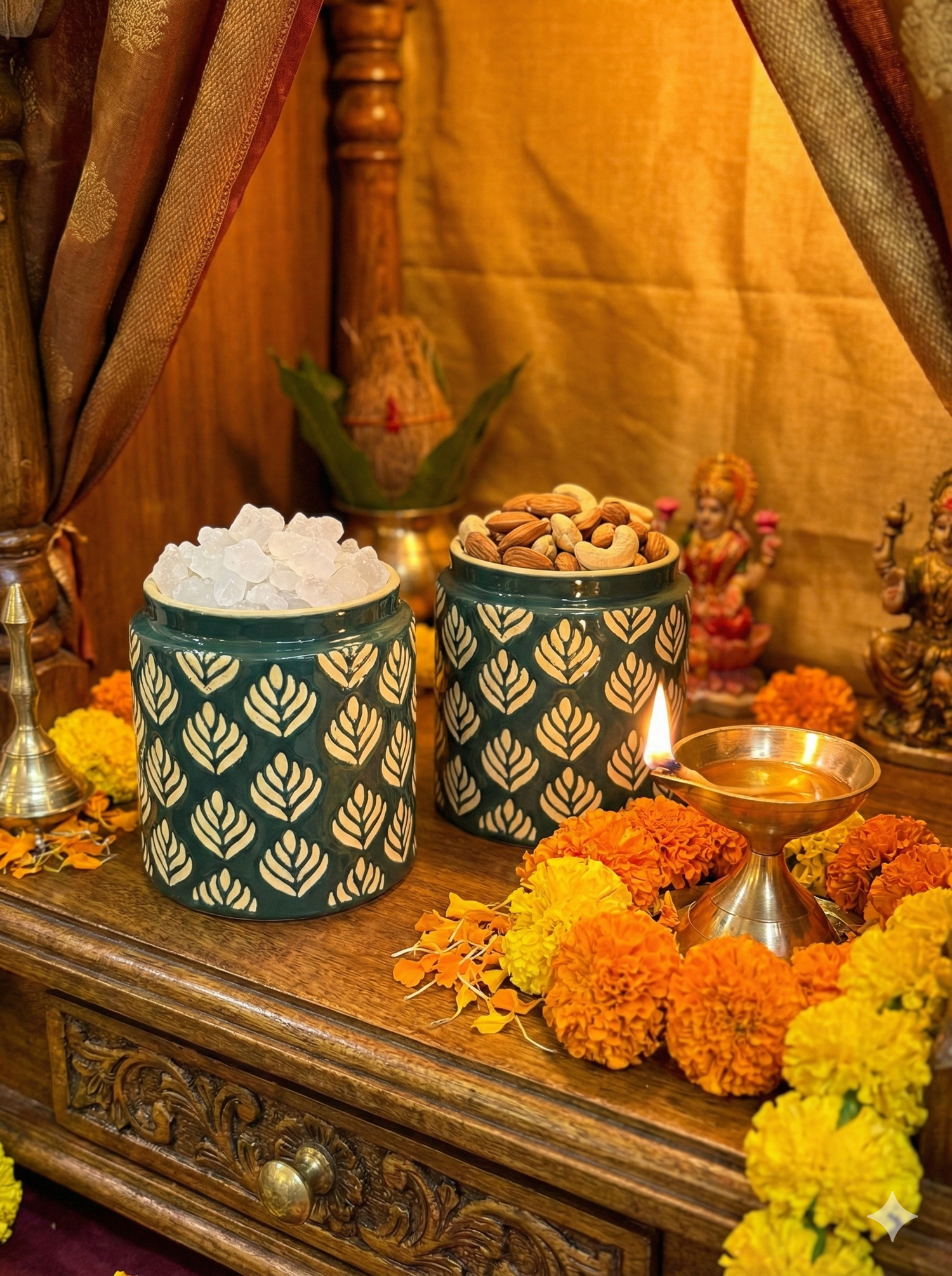 Green Design Jars Pack of 2 - Clayful Homes