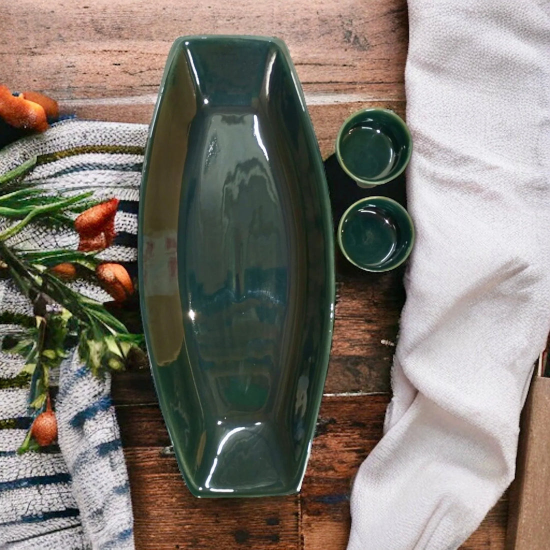 Antique Snacks Platter - Clayful Homes