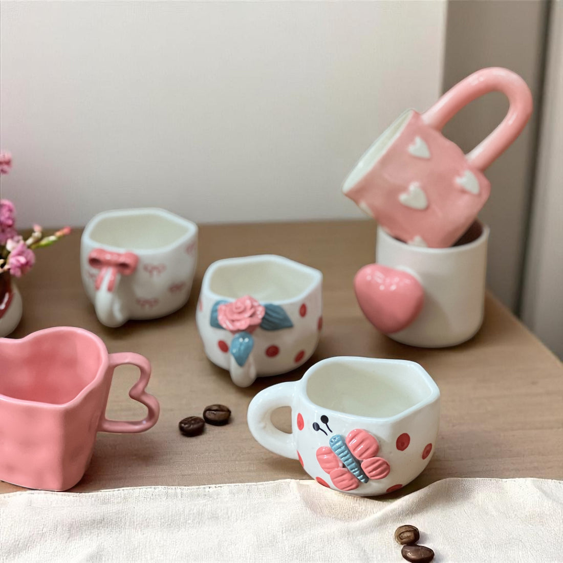 Shades of Pink Mugs ( Get 8 for price of 7)