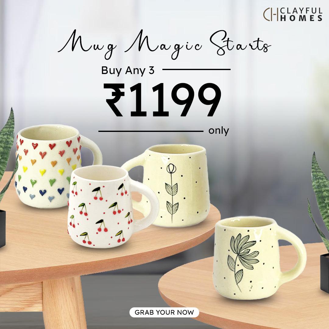 Buy Any 3 at ₹1199 - Clayful Homes