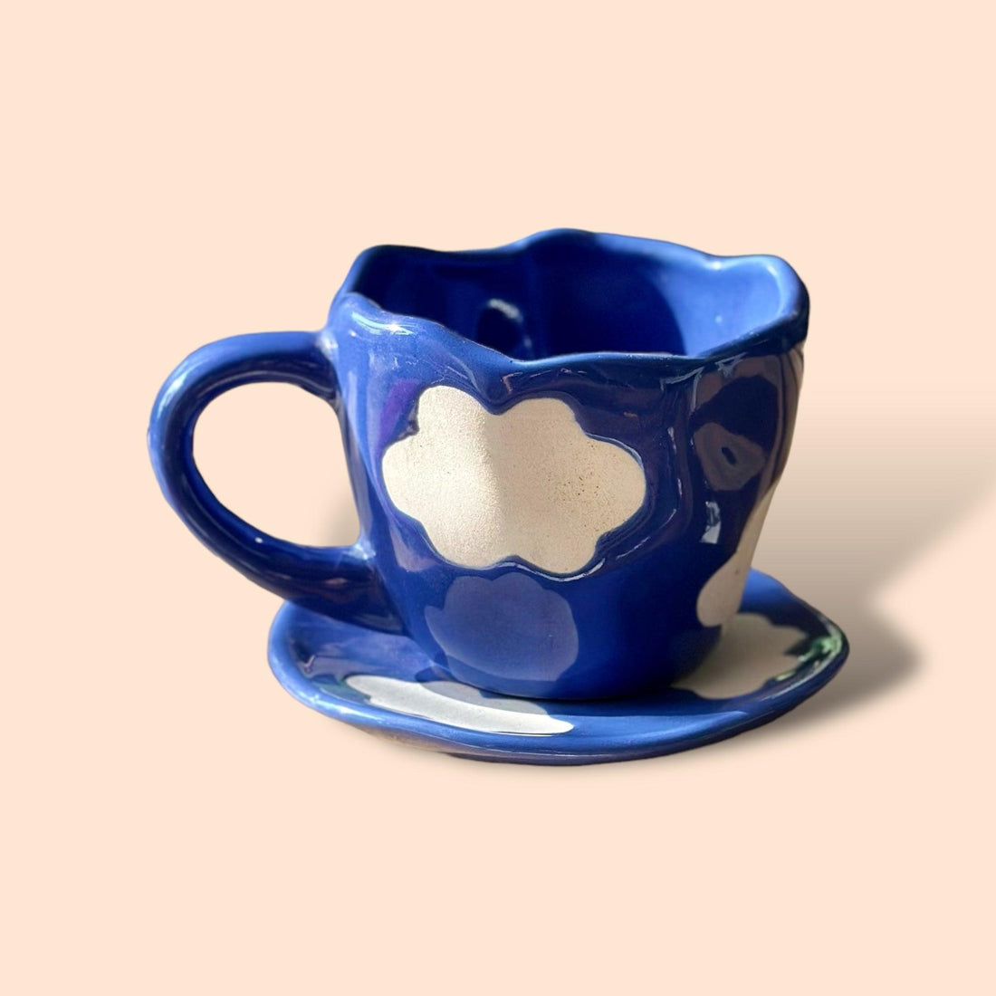 Cloud Mug & Saucer - Clayful Homes