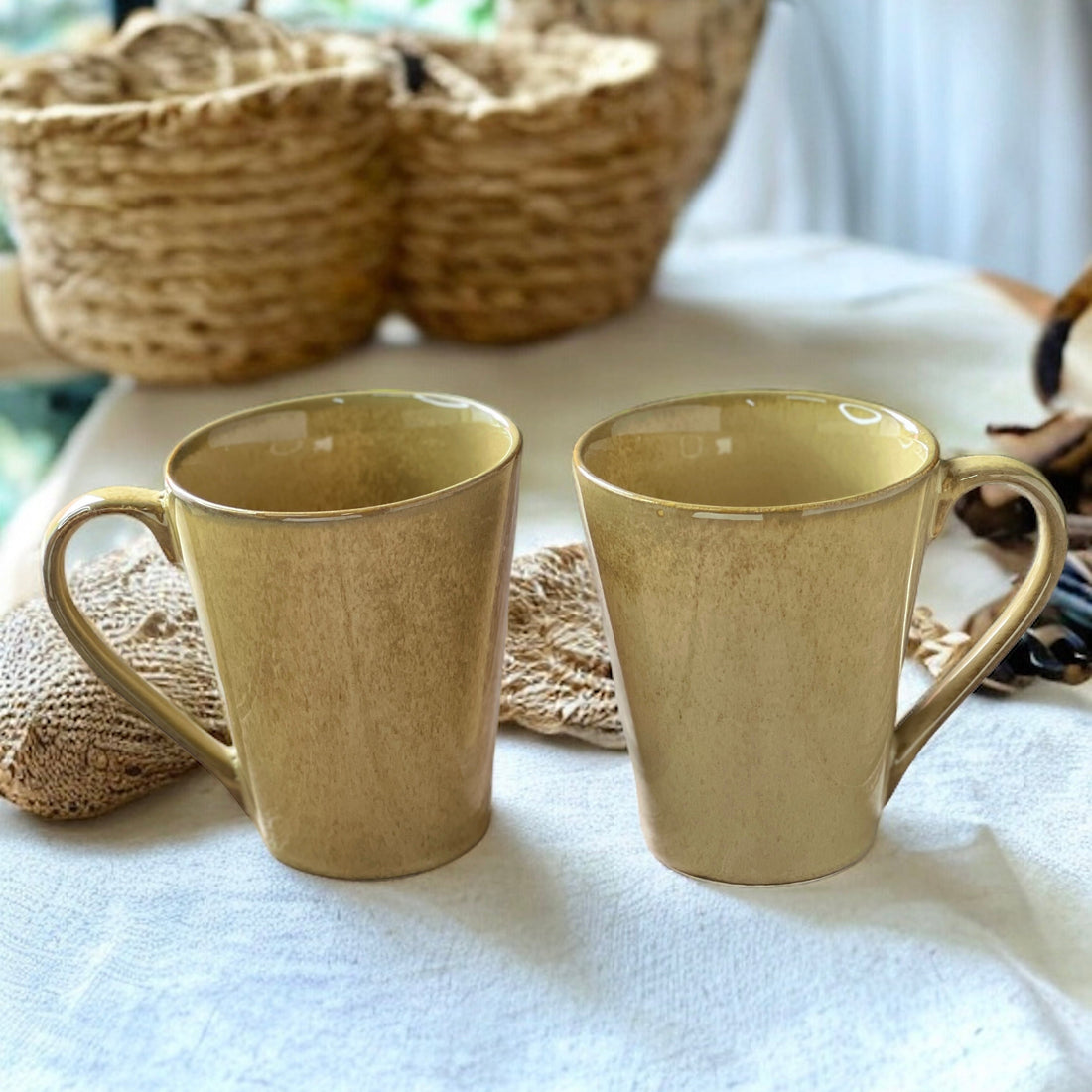 Madras Mud Mugs | Set of 2 - Clayful Homes