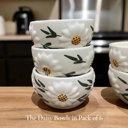 Daisy Bloom Bowl (Set of 6) - Clayful Homes