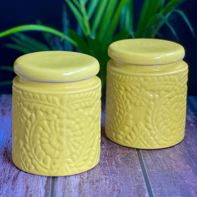 Two Yellow Jars - Clayful Homes