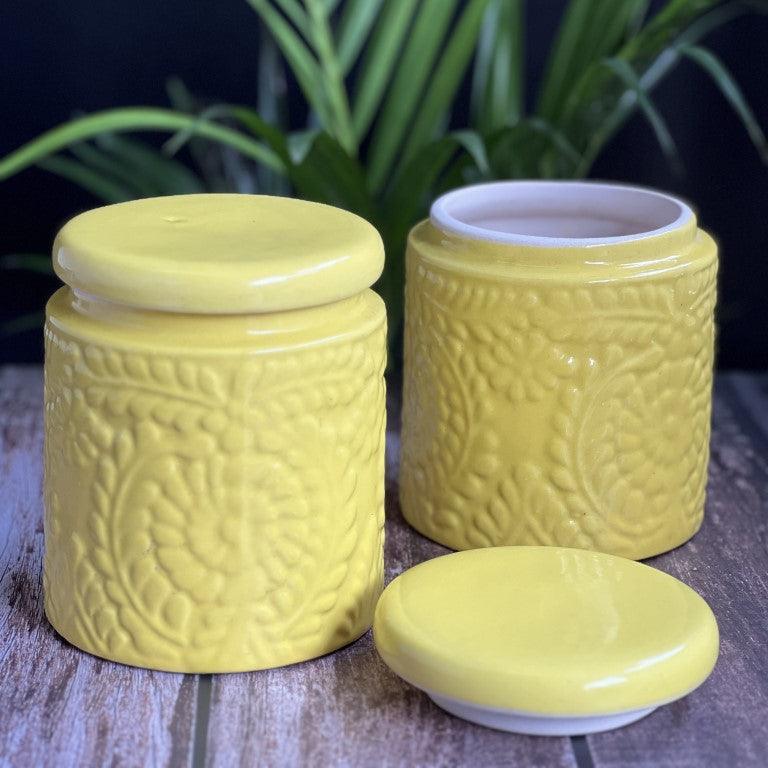 Two Yellow Jars - Clayful Homes