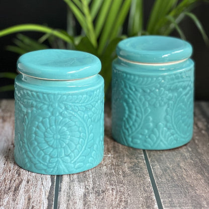 Two Blue Jars