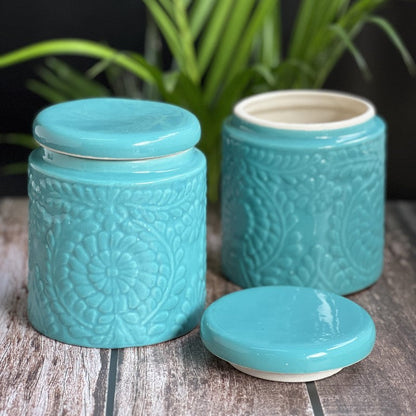 Two Blue Jars