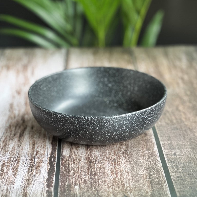 Black Marble Set of 2 Serving Bowls