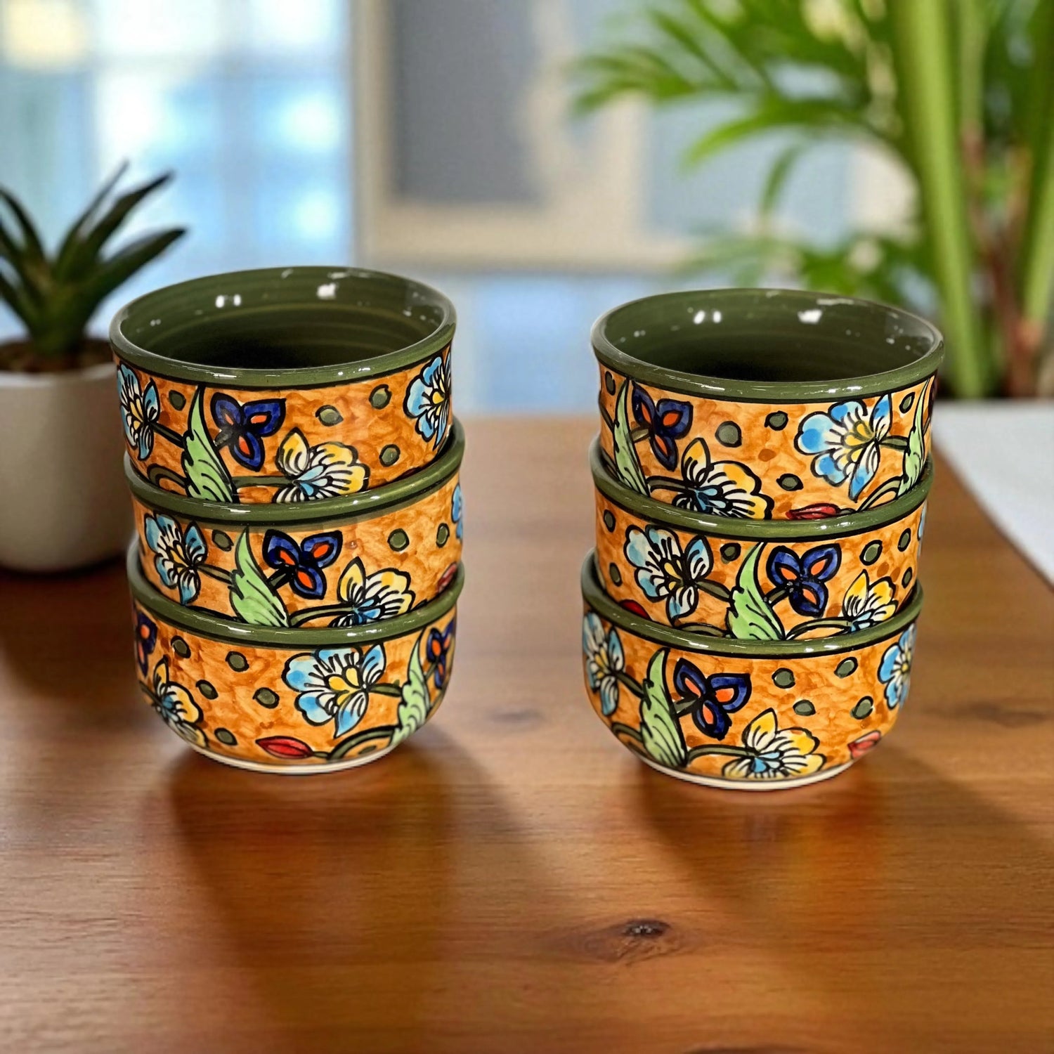 Orient Ceramic Soup Bowls Set of 6 - Clayful Homes