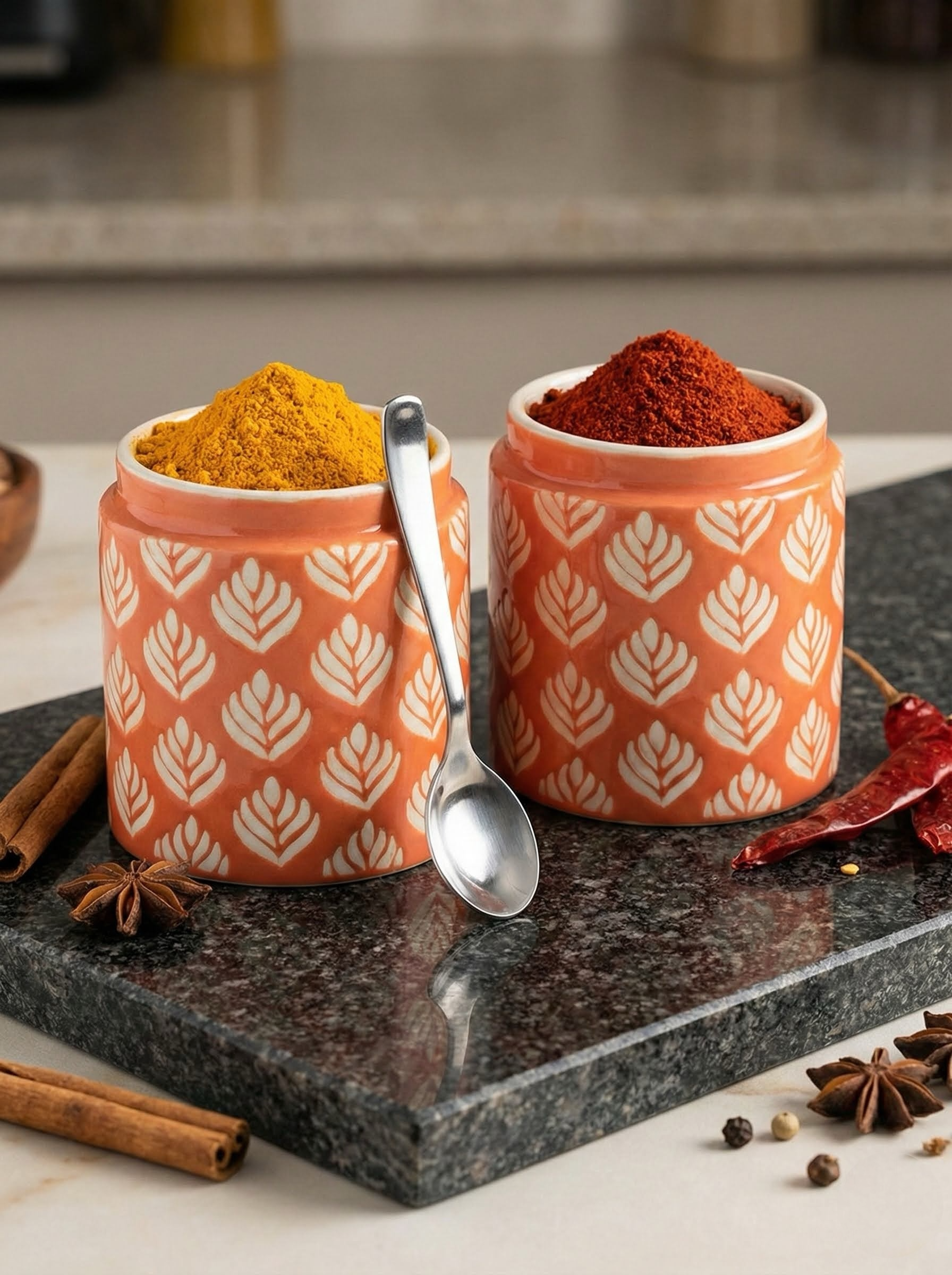 Pink Design Jars Pack of 2 - Clayful Homes