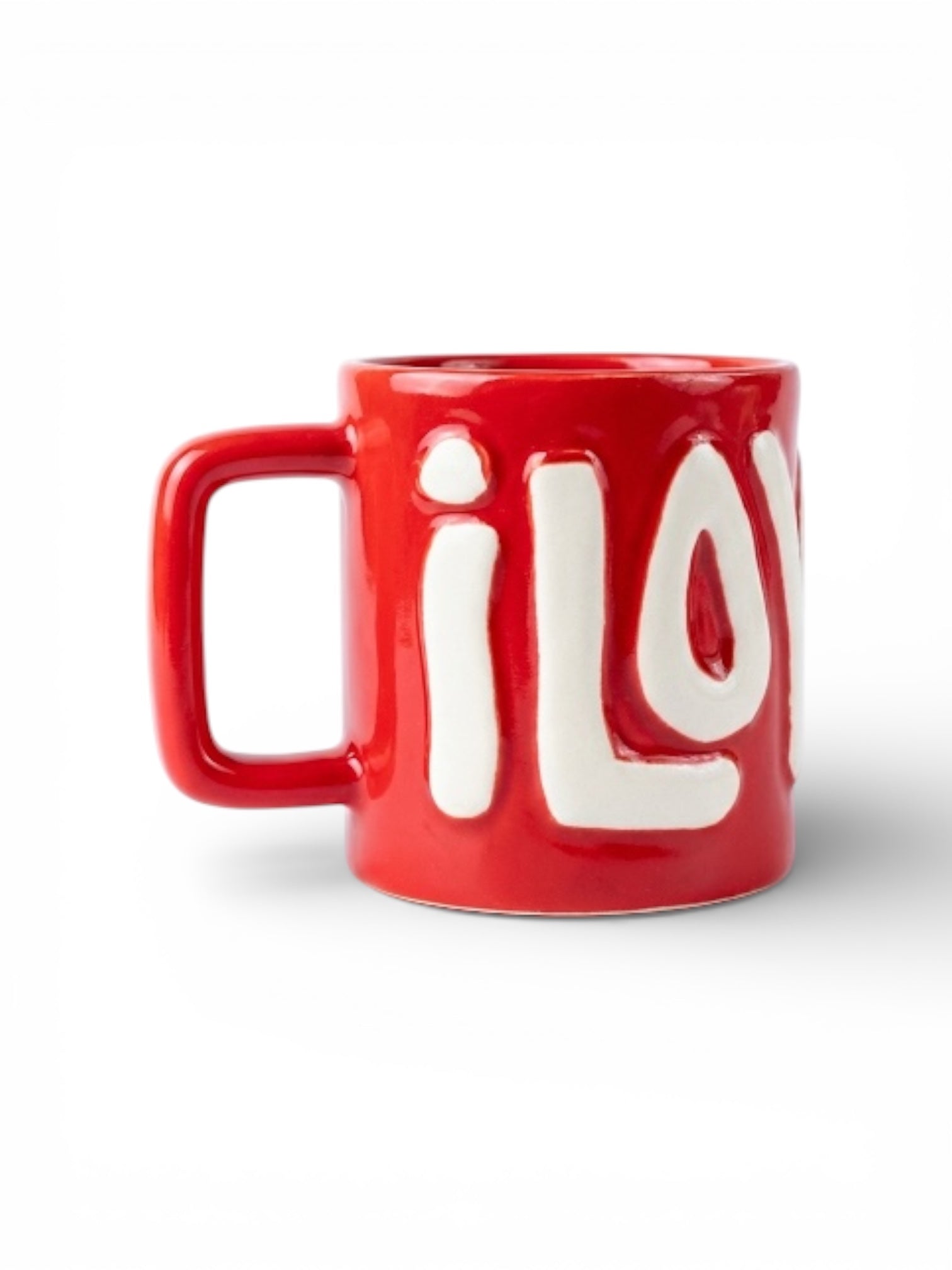 Red Love Ceramic Mug (Pack of 1) - Clayful Homes