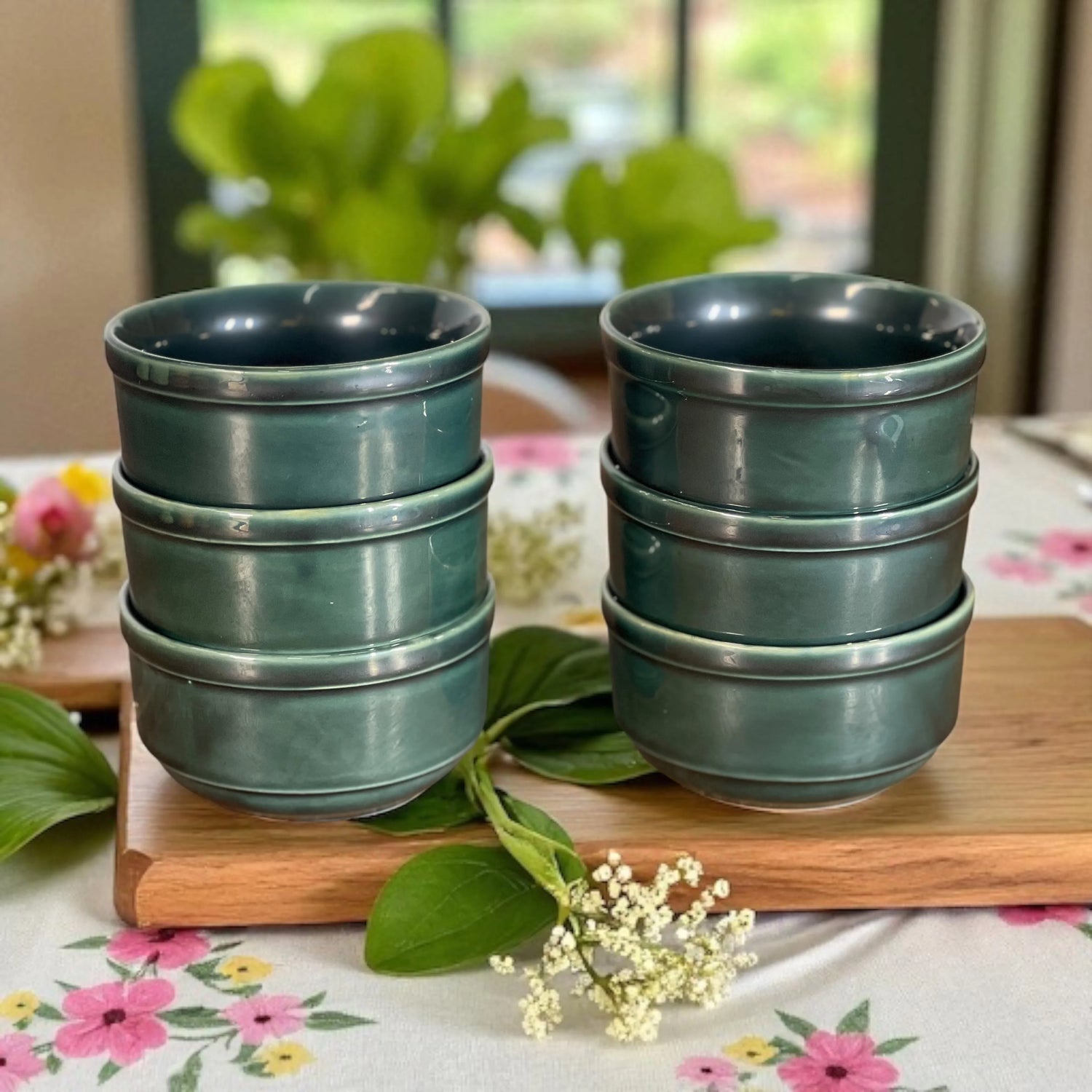 Studio Green Ceramic Soup Bowls Set of 6 - Clayful Homes